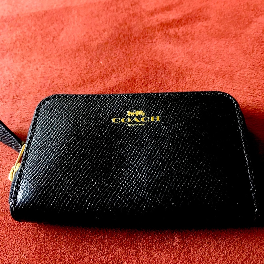Black Coach mini wallet